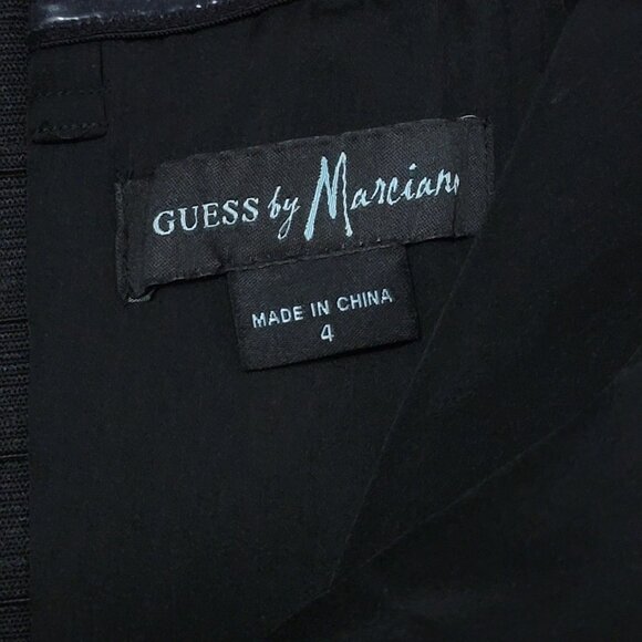 Guess By Marciano Womens Black 2000s Y2K Piccadilly Strapless Peplum Top Size 4 - Picture 5 of 7